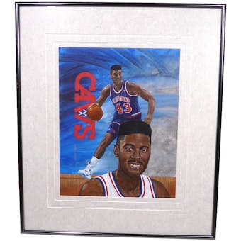 Brad Dougherty Cleveland Cavaliers Upper Deck 26 x 30 Framed Original Art
