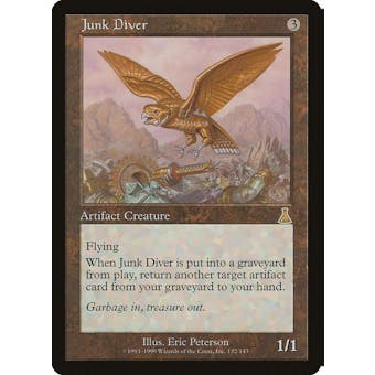 Magic the Gathering Urza's Destiny FOIL Junk Diver MODERATELY PLAYED (MP)