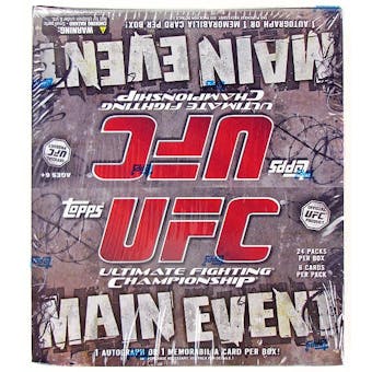2010 Topps UFC Main Event 24-Pack Box