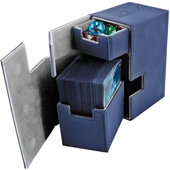 Ultimate Guard Flip 'N' Tray Deck Case 100+ Standard Size Xenoskin Blue