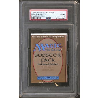Magic the Gathering Unlimited Booster Pack PSA 9 - UNSEARCHED (Thin Wrap)