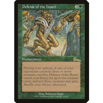 Magic the Gathering Urza's Legacy FOIL Defense of the Heart MODERATELY PLAYED (MP)
