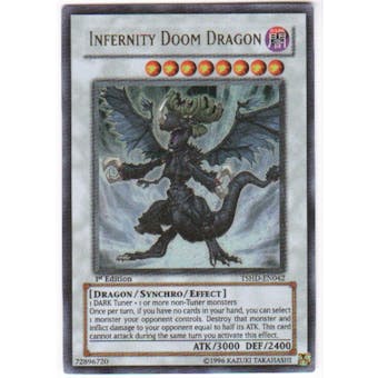 Yu-Gi-Oh Shining Darkness Single Infernity Doom Dragon Ultra Rare