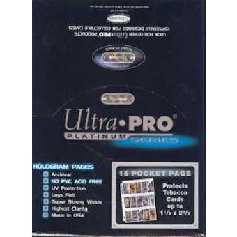 Ultra Pro 15 Pocket Platinum Pages ( 100 count box )