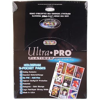 Ultra Pro Platinum 9-Pocket Pages 1,000 Count Case