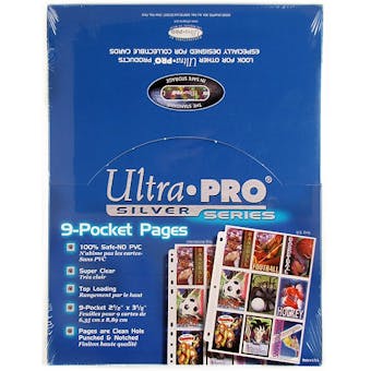 Ultra Pro Silver 9-Pocket Pages (100 Count Box)