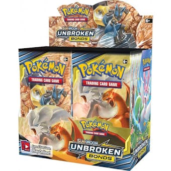 Pokemon Sun & Moon: Unbroken Bonds Booster 6-Box Case Full Funds Up Front Save $10 (Presell)