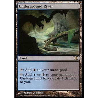 Magic the Gathering 10th Edition Single Underground River Foil Near Mint (NM)