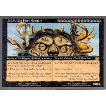 Magic the Gathering Unglued Single Big Furry Monster BFM (2 Cards) - NEAR MINT (NM)