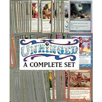 Magic the Gathering Unhinged A Complete Set UNPLAYED (w/ Super Secret Tech)