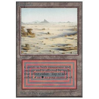 Magic the Gathering Unlimited Single Badlands - MODERATE PLAY (MP)