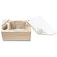 CLOSEOUT - ULTRA PRO THE ARK WOOD DECK BOX WITH COUNTER - 6 BOX CASE