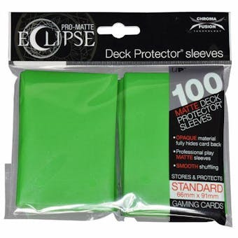 Ultra Pro Matte Eclipse Card Sleeves - Lime Green (100 Ct.)