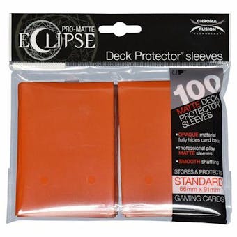 Ultra Pro Matte Eclipse Card Sleeves - Pumpkin Orange (100 Ct.)