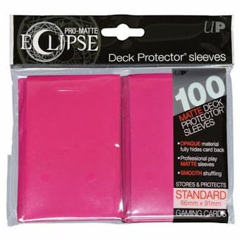Ultra Pro Matte Eclipse Card Sleeves - Hot Pink (100 Ct.)