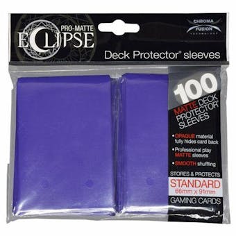 Ultra Pro Matte Eclipse Card Sleeves - Royal Purple (100 Ct.)