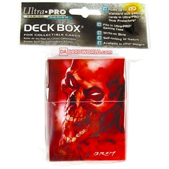 Ultra Pro Red and Purple Skull Deck Box by Brom