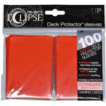 Ultra Pro Matte Eclipse Card Sleeves - Apple Red (100 Ct.)