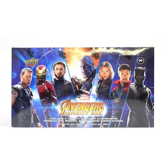2018 Upper Deck Marvel Avengers Infinity War 4-Box- New Year 10 Spot Random Superhero Break #1