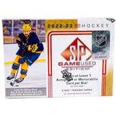 2022/23 Upper Deck SP Game Used Hockey Hobby 18-Box Case - 32 Spot Random Team Break #4
