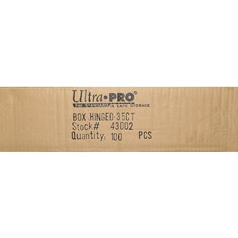 Ultra Pro 35 Count Plastic Box Hinged Snap Case (100 Count Case)