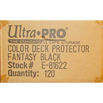 Ultra Pro Fantasy Black Standard Deck Protectors Case - 120 Packs