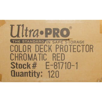 Ultra Pro Chromatic Red Deck Protectors Case - 120 Packs