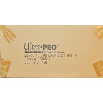 Ultra Pro Blue Diamond Dragon Standard Deck Protectors Case - 120 Packs