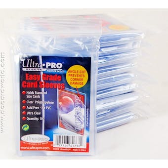 Ultra Pro Easy Grade Card Sleeves 100 Count Pack (Lot of 10)