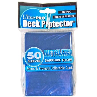 Ultra Pro Sapphire Glow Standard Deck Protectors 50 Count Pack