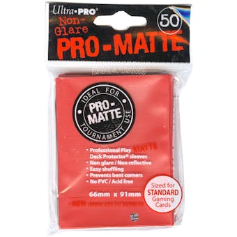 Ultra Pro Pro-Matte Red Deck Protectors (50 count pack)