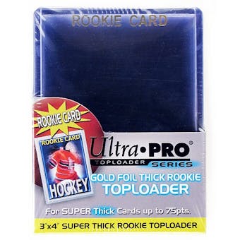 Ultra Pro 3x4 Super Thick 75pt. Rookie Card Toploaders (25 Count Pack)