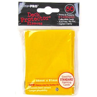 Ultra Pro Yellow Deck Protector 50 Count Pack