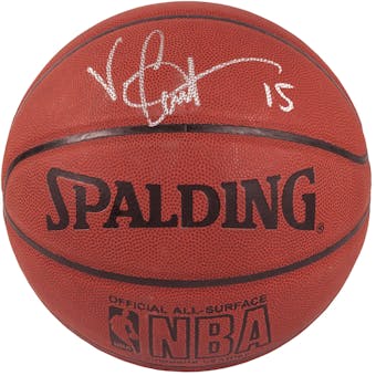 Vince Carter Autographed Toronto Raptors I/O Spalding Basketball (Press Pass)
