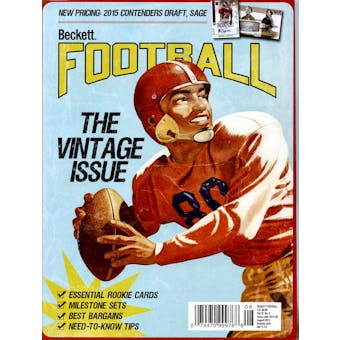 2015 Beckett Football Monthly Price Guide (#295 August) (Vintage Issue)