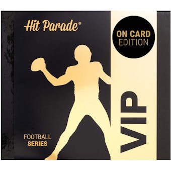 2022 Hit Parade Football VIP Series 2 Hobby Box - On Card Edition