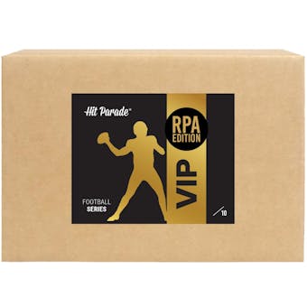 2022 Hit Parade Football VIP Series 4 Hobby 10-Box Case - RPA Edition