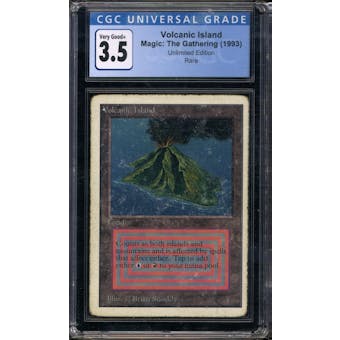 Magic the Gathering Unlimited Volcanic Island CGC 3.5 53
