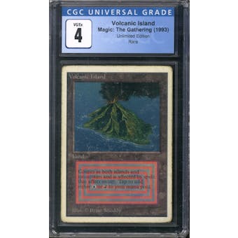 Magic the Gathering Unlimited Volcanic Island CGC 4 52