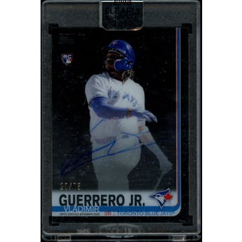 2019 Topps Clearly Authentic Vladimir Guerrero Jr Auto 23/75