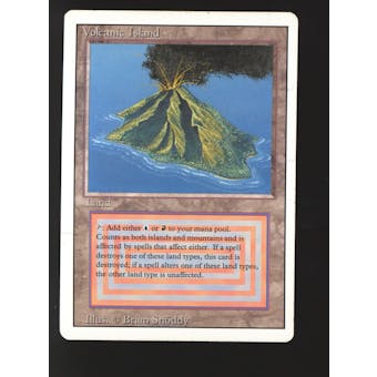 Magic the Gathering 3rd Ed Revised Volcanic Island MODERATELY PLAYED (MP) *836