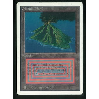 Magic the Gathering Unlimited Single Volcanic Island - MODERATE PLAY plus (MP+)