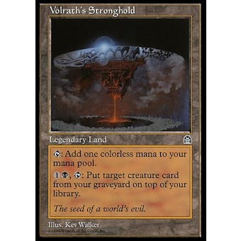 Magic the Gathering Stronghold Single Volrath's Stronghold - MODERATE PLAY (MP)