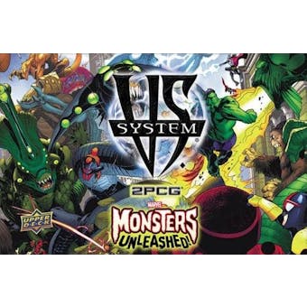 VS SYSTEM 2PCG: MARVEL MONSTERS UNLEASHED LOT - 40 CASES, $11,500+ SRP