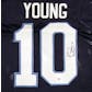 Vince Young Autographed Tennessee Titans Blue Jersey PSA COA