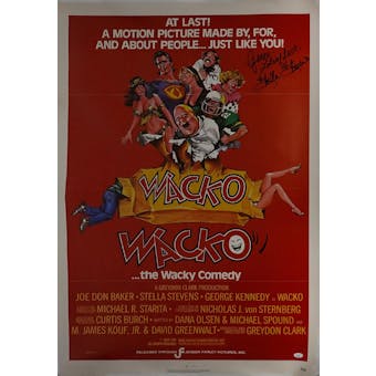 Wacko 27x40 Movie Poster Autographed by Stella Stevens JSA