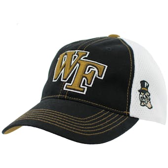 Wake Forset Demon Deacons Top Of The World Calamity Black & White Adjustable Hat (Adult One Size)