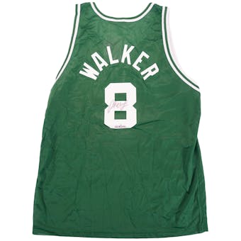 Antoine Walker Autographed Boston Celtics Champion Jersey #4/250 (Fleer COA)