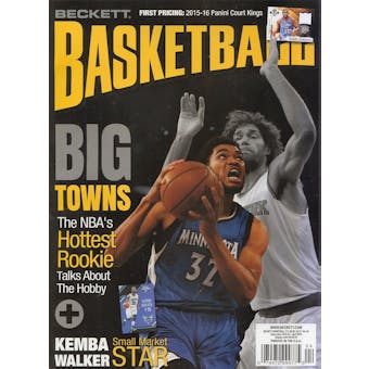 2016 Beckett Basketball Monthly Price Guide (#283 April) (Karl-Anthony Towns)