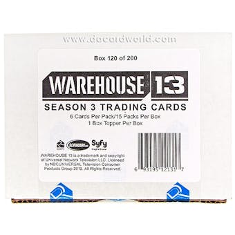 Warehouse 13 Season Three Premium Pack Trading Cards Box (Rittenhouse 2012)